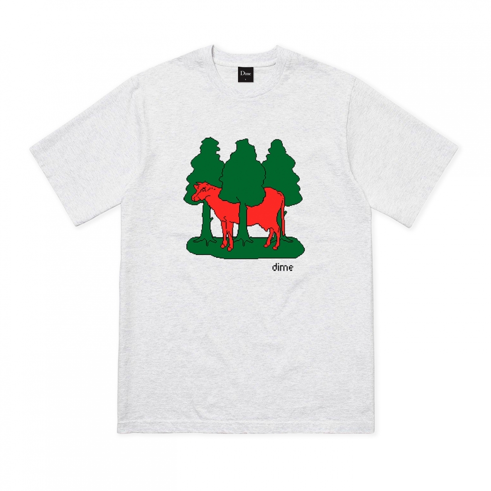 Dime Forest Cow T-Shirt (Ash)