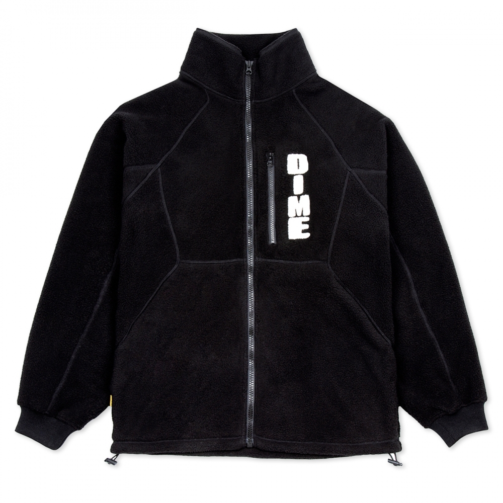 Dime Hi Pile Sherpa Fleece Jacket (Black)