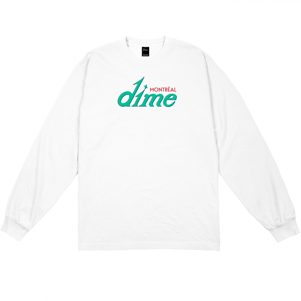 Dime Hotel Long Sleeve T-Shirt (White)