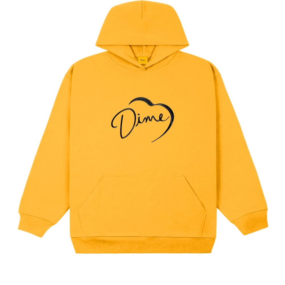 Dime I'm Alive Pullover Hooded Sweatshirt (Dark Yellow)