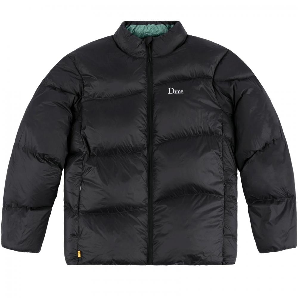 Dime Midweight Wave Puffer Jacket (Black)