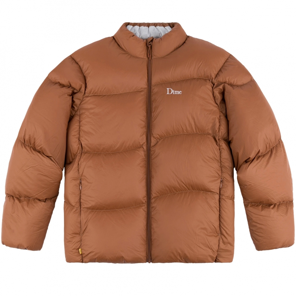 Dime Midweight Wave Puffer Jacket (Burnt Orange)