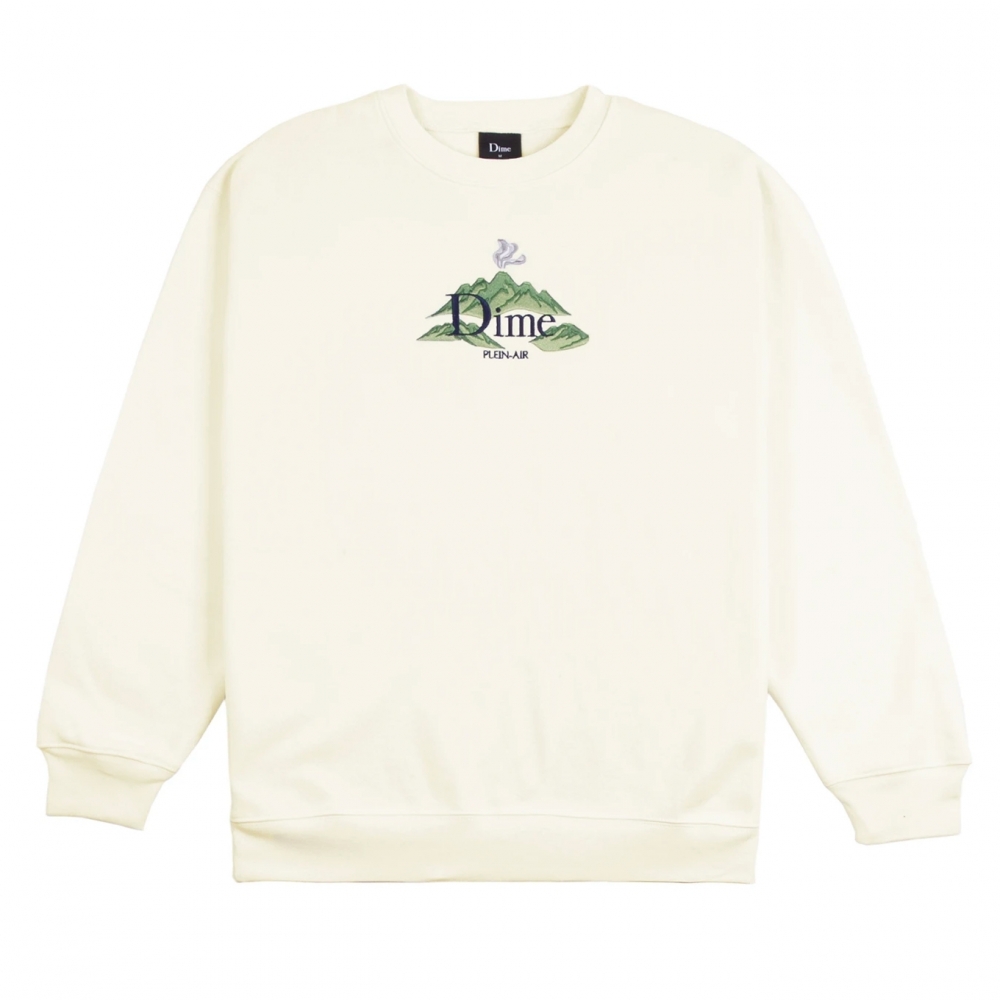 Dime Plein Air Embroidered Crew Neck Sweatshirt (Cream)