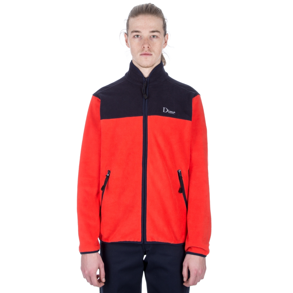Dime Polar Fleece Jacket (Coral/Navy)