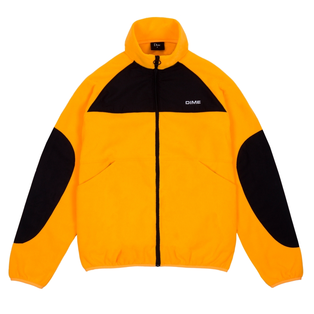 Dime Polar Fleece Track Jacket (Gold/Black)