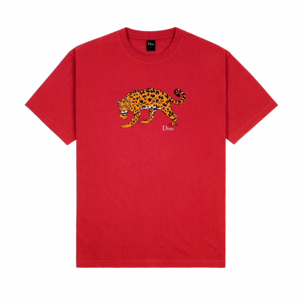 Dime Puzzle Cat T-Shirt (Cherry)