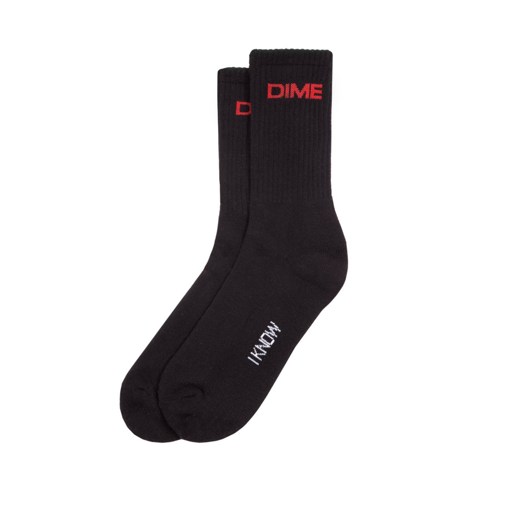 Dime Socks 2-Pack (Black)
