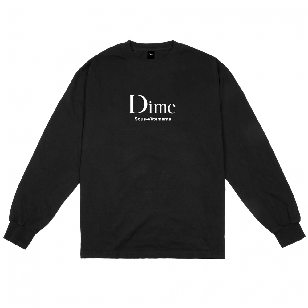 Dime Sous-Vetements Long Sleeve T-Shirt (Black)