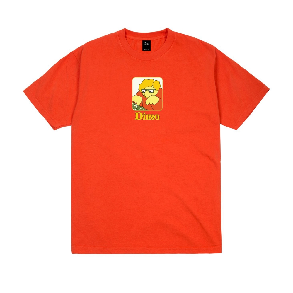 Dime Typo T-Shirt (Bright Orange)