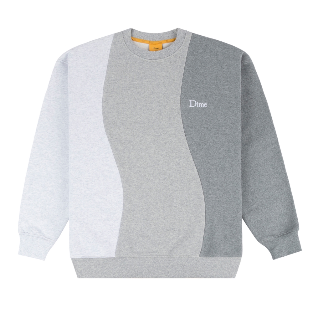 Dime Wavy 3-Tone Crew Neck Sweatshirt (Heather) - DIMES008HEA - Consortium