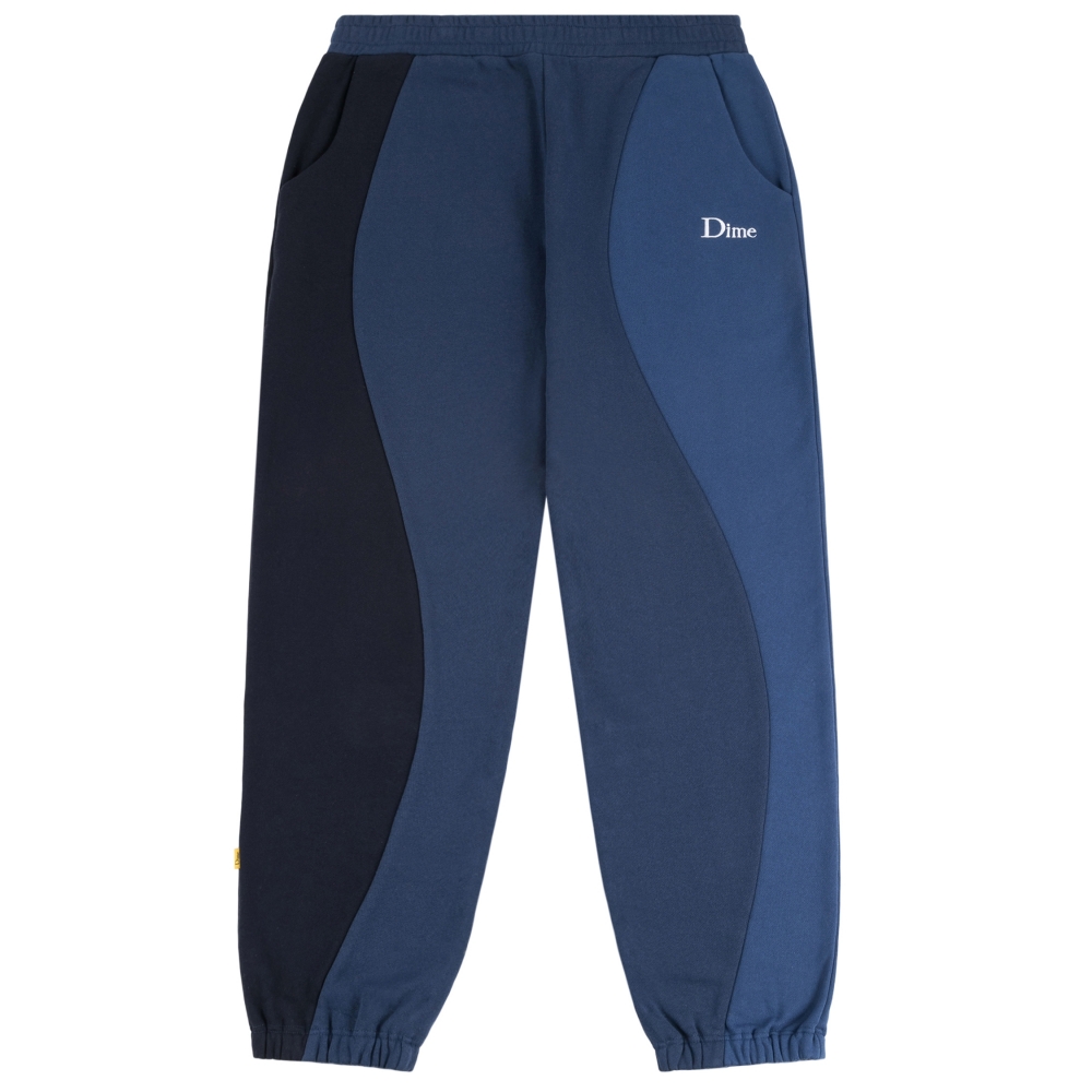 Dime Wavy 3-Tone Sweatpants (Blue)