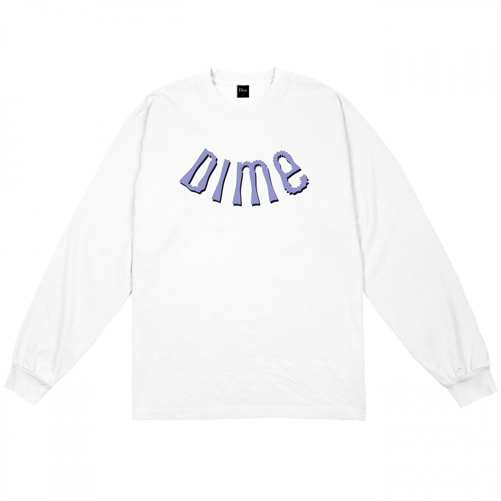 Dime Whirl Long Sleeve T-Shirt (White)