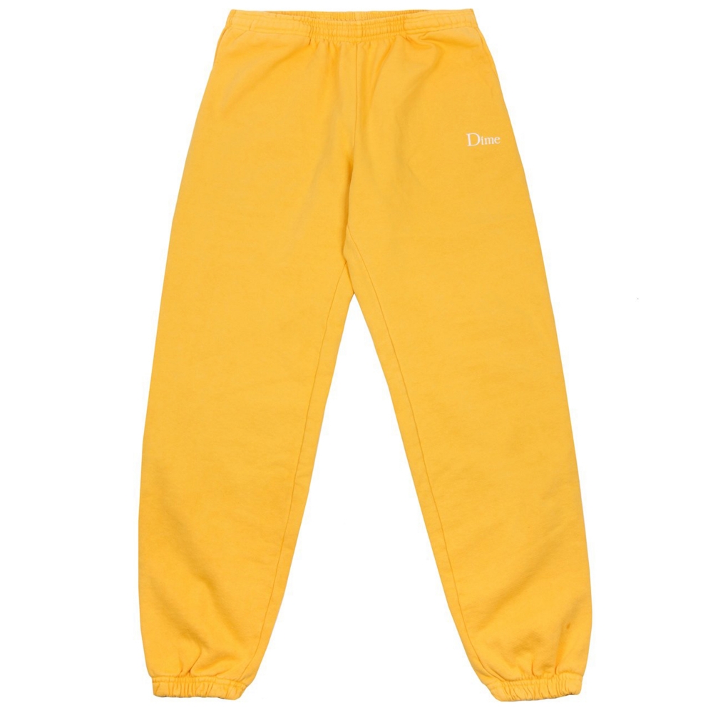 Dime Classic Embroidered Sweatpants (Yellow)