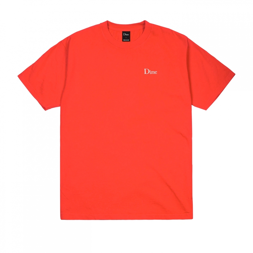 Dime Classic Embroidered T-Shirt (Tomato)
