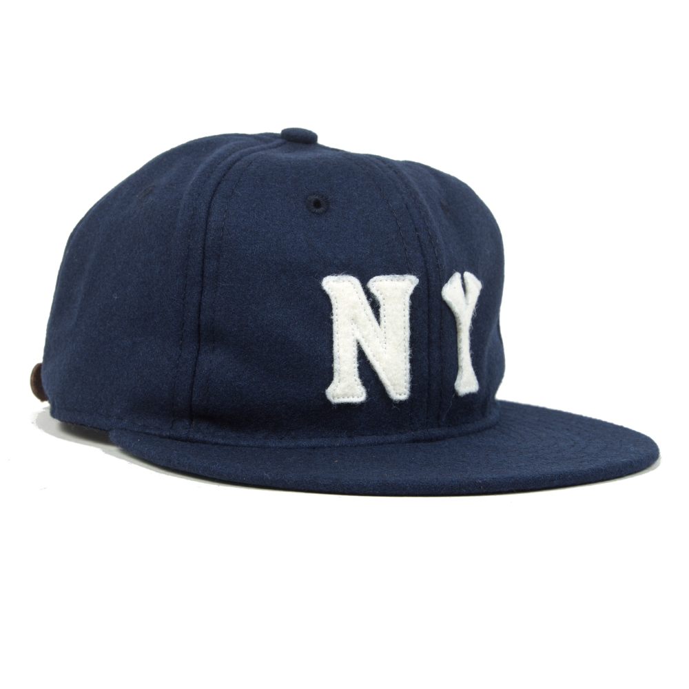 Ebbets Field Flannels New York Black Yankees 1936 Ballcap (Navy Wool)