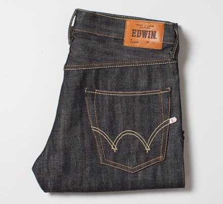 Edwin ED-47 Rainbow Selvage 13.7oz (Blue Unwashed)