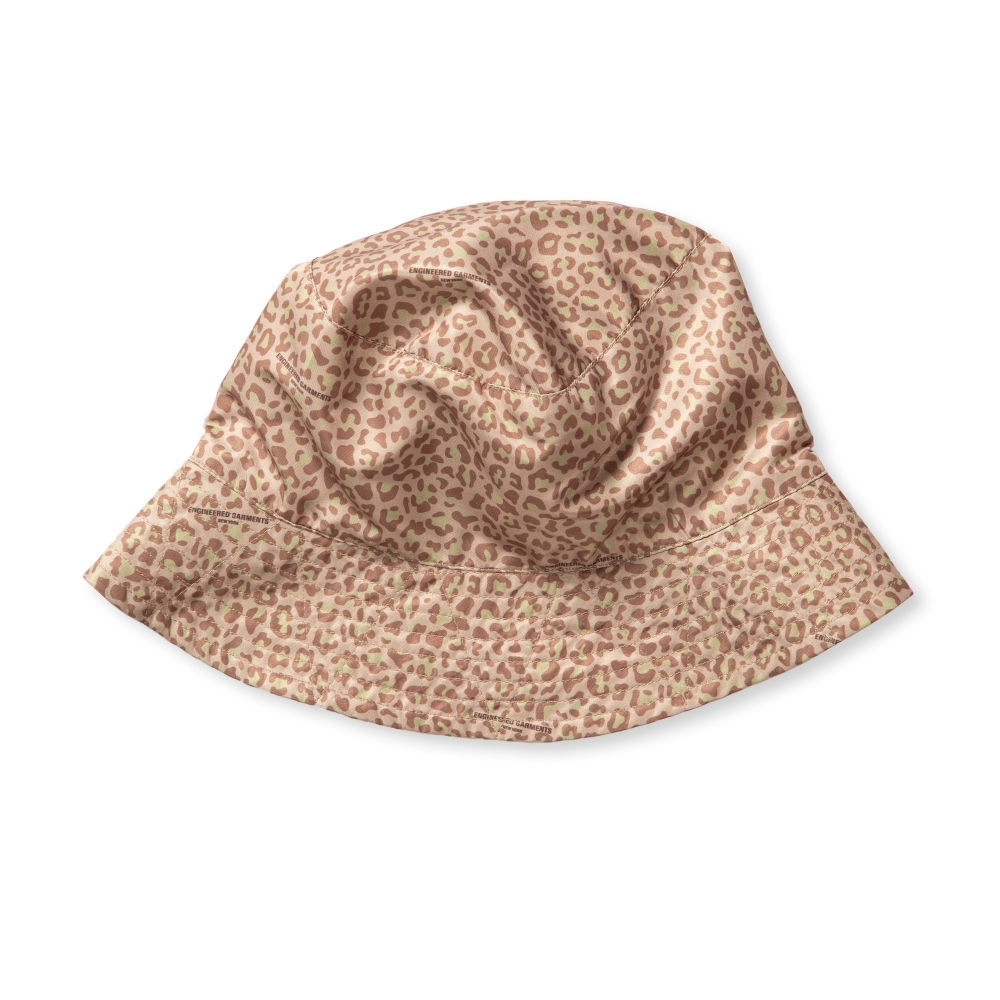 Engineered Garments Bucket Hat (Brown Poly Fiber Leopard Print)