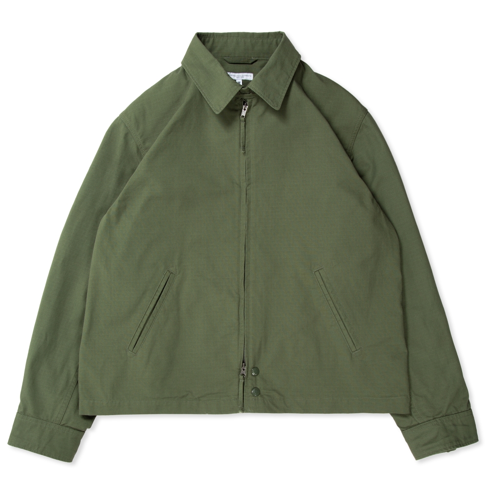 Engineered Garments Claigton Jacket (Olive Cotton Ripstop)