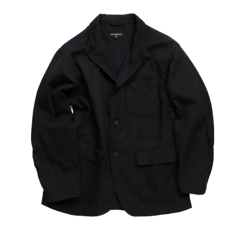 Engineered Garments Loiter Jacket (Black Cotton Heavy Twill)