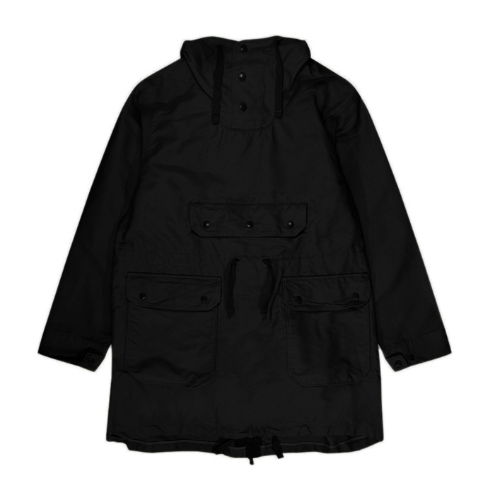 Engineered Garments Over Parka (Black Cotton Double Cloth)