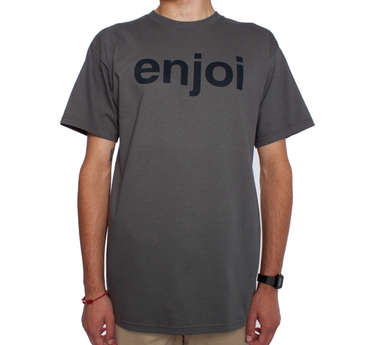 Enjoi Helvetica T-Shirt (Charcoal)
