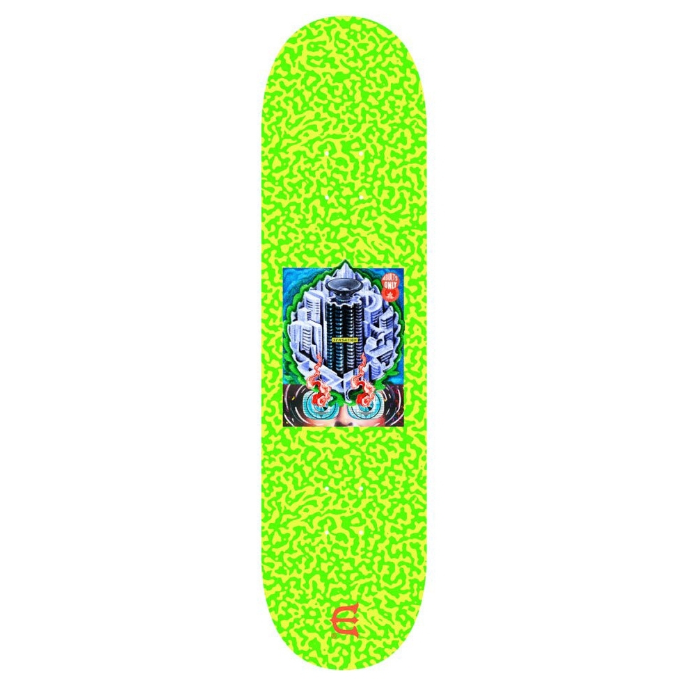 Evisen Skateboards Club W Skateboard Deck 8.25" (Safety Green)