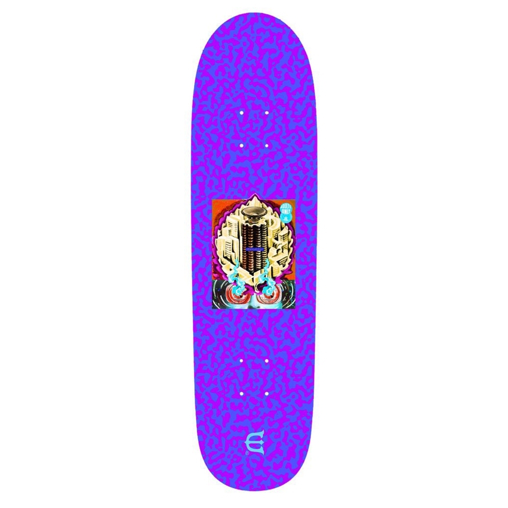 Evisen Skateboards Club W Skateboard Deck 8.8" (Purple)