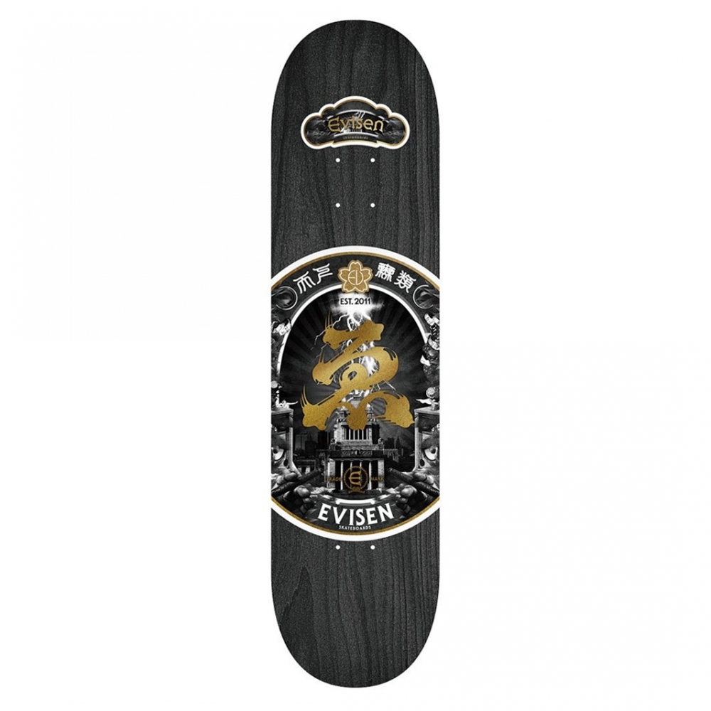 Evisen Skateboards Sake Skateboard Deck 8.38" (Black)