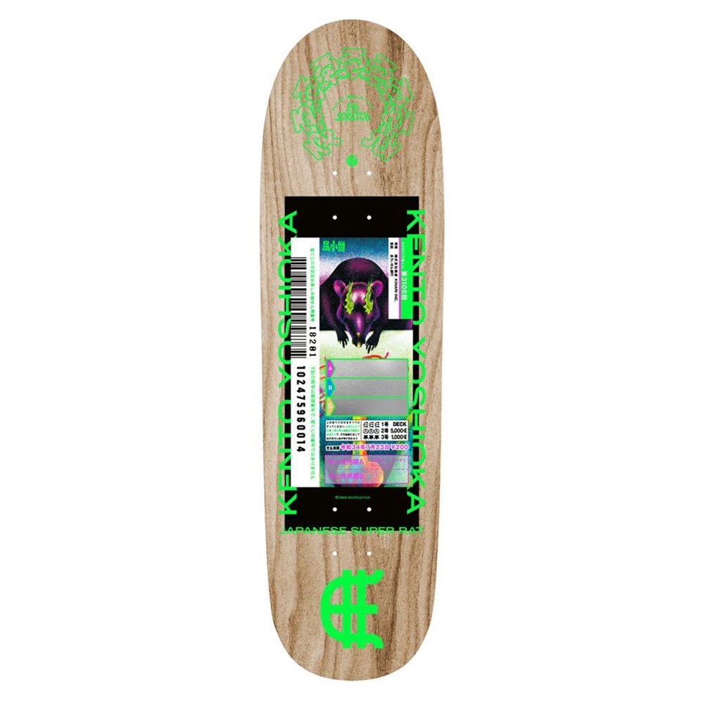 Evisen Skateboards Scratch Rat Skateboard Deck 8.6"