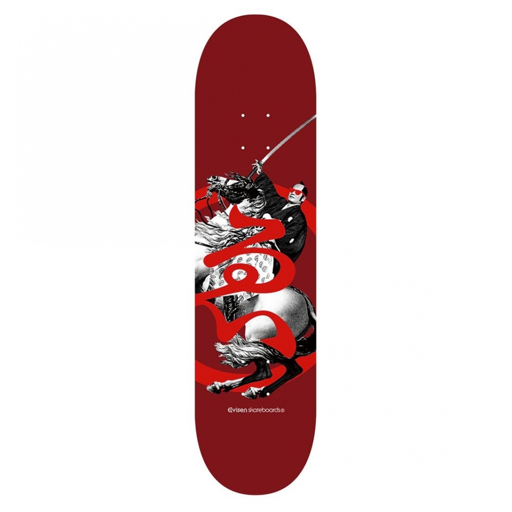 Evisen Skateboards Shogun Skateboard Deck 8.5" (Red)