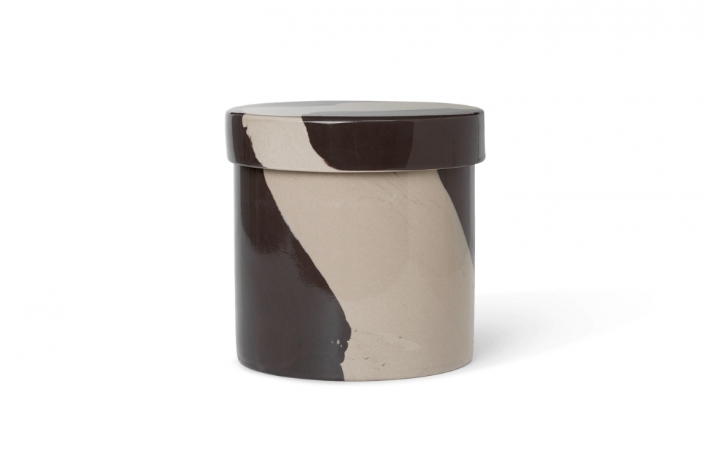ferm LIVING Inlay Containers Large (Sand/Brown)