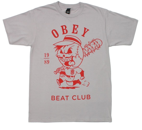 Obey Men's T-Shirt - Beat Club (Pewter)