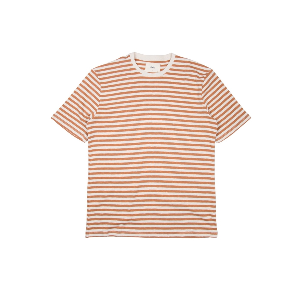 Folk Classic Stripe T-Shirt (Clay Ecru)