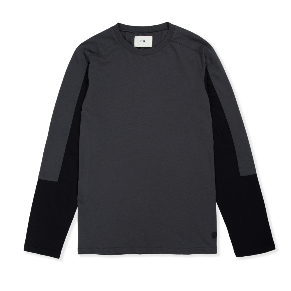Folk Junction Long Sleeve T-Shirt (Charcoal Black)