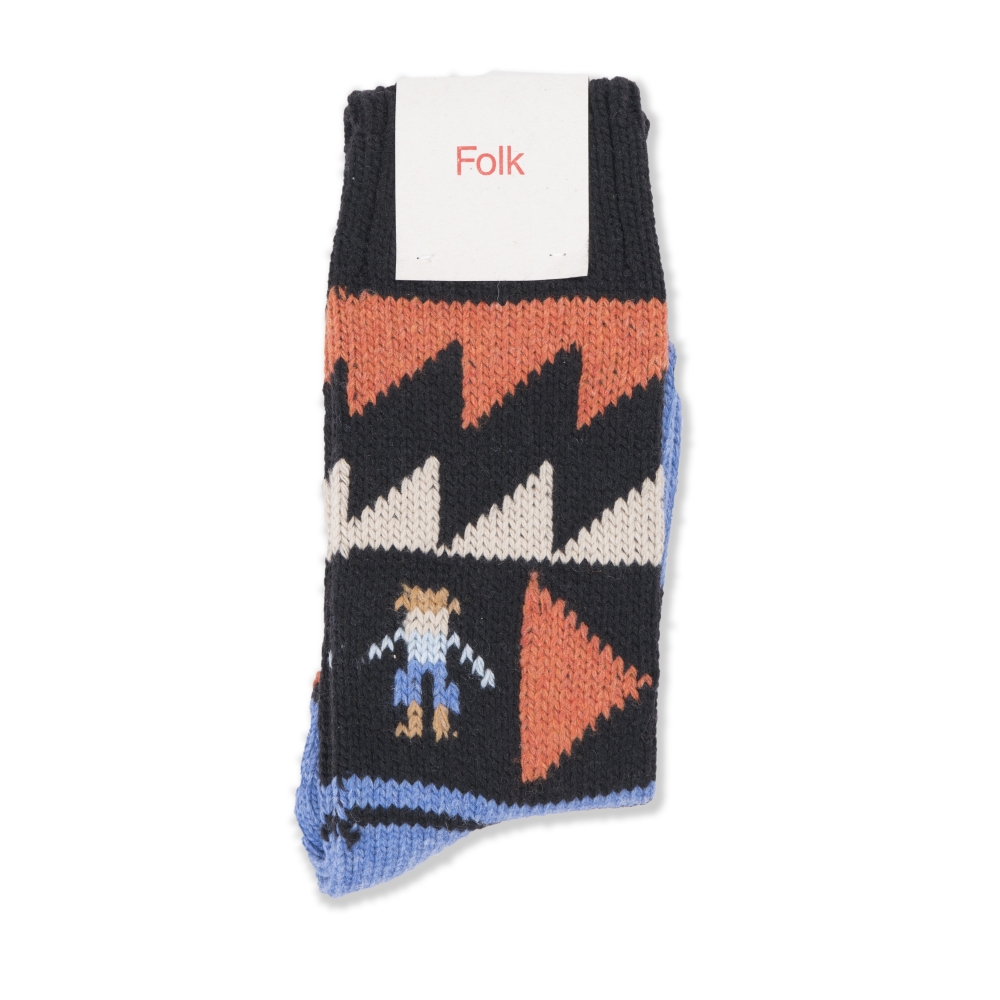 Folk People Socks (Black)