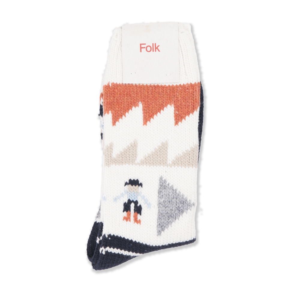 Folk People Socks (Ecru)