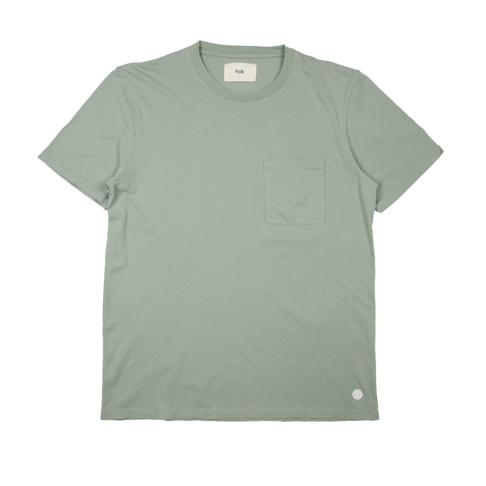 Folk Pocket Assembly T-Shirt (Washed Green)