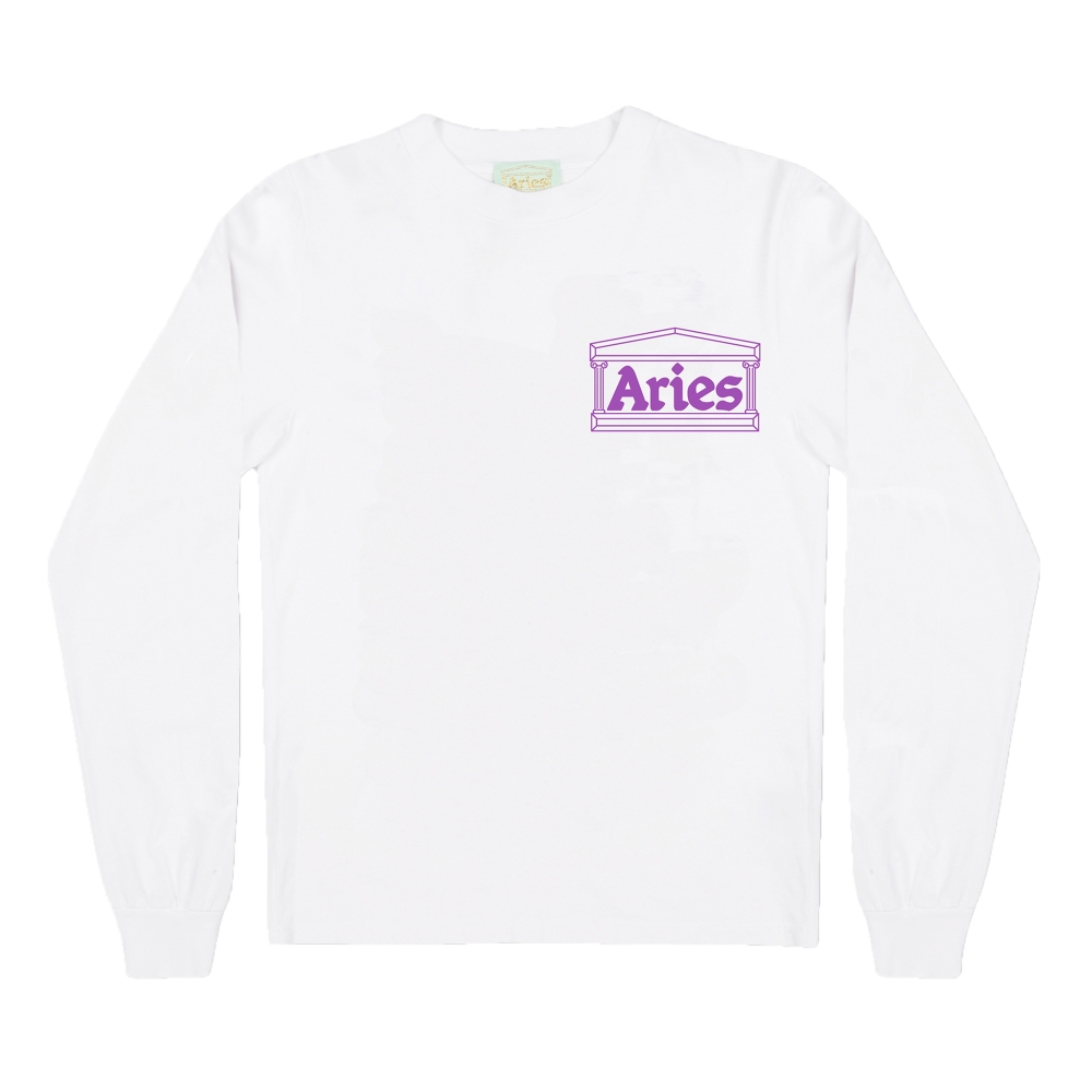 Aries Taz Long Sleeve T-Shirt (White)