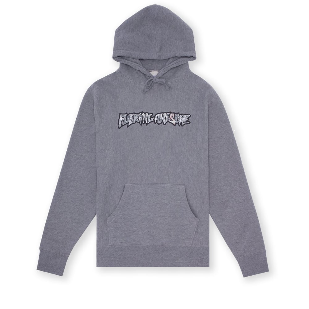 Fucking Awesome Actual Visual Guidance Pullover Hooded Sweatshirt (Grey Heather)
