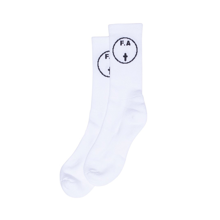 Fucking Awesome Cross Socks (White)