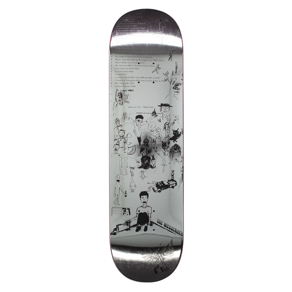 Fucking Awesome Drawings 2 Skateboard Deck 8.25" (Silver/Black)