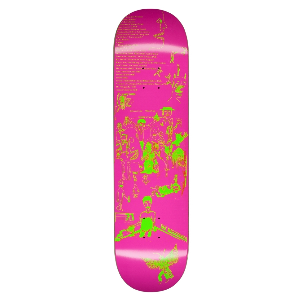 Fucking Awesome Drawings 2 Skateboard Deck 8.5" (Pink/Neon Green)
