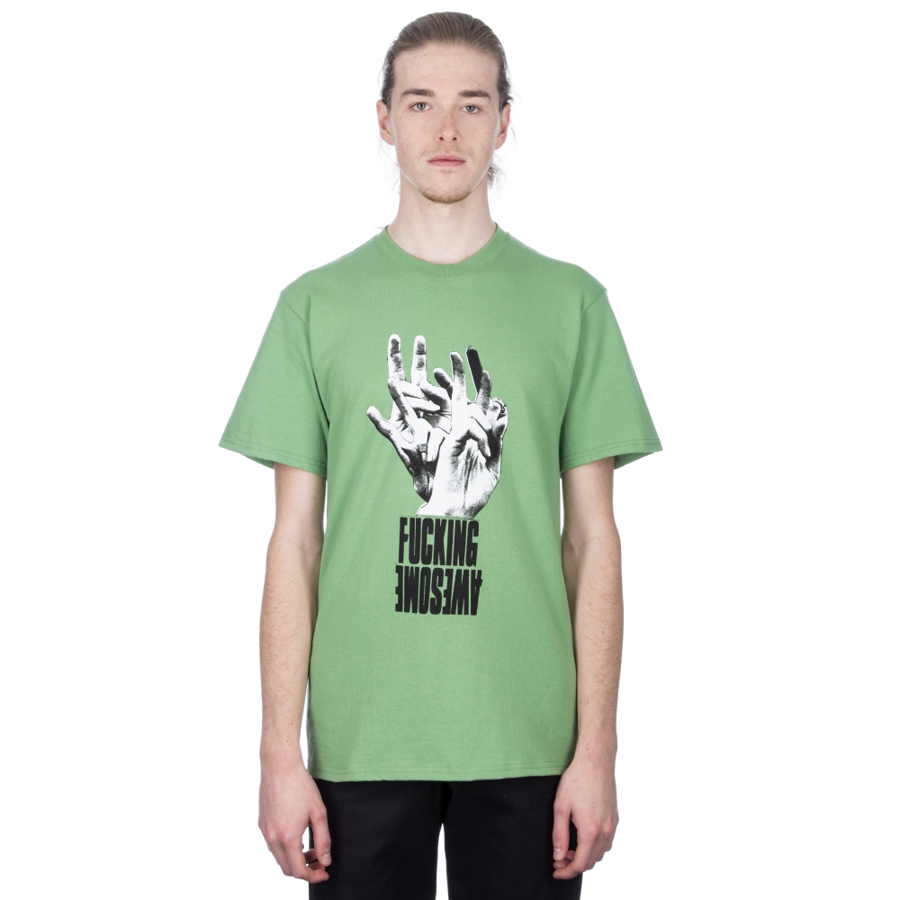 Fucking Awesome Fingers T-Shirt (Green)