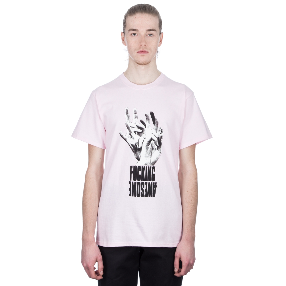 Fucking Awesome Fingers T-Shirt (Pink)