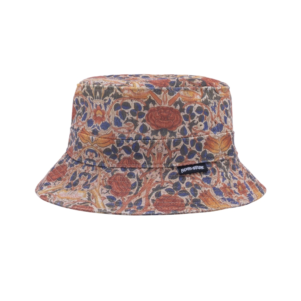 Fucking Awesome Floral Corduroy Bucket Hat (Multi)