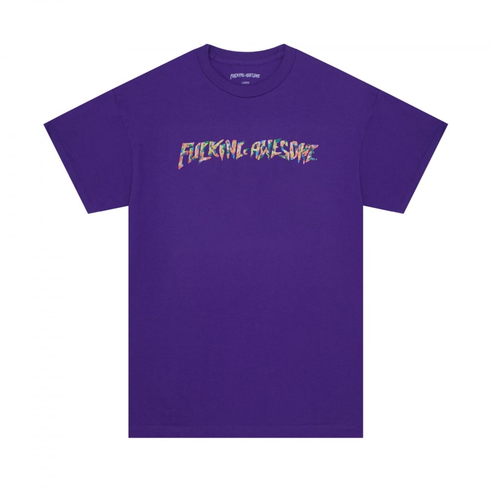 Fucking Awesome Gum Stamp T-Shirt (Purple)