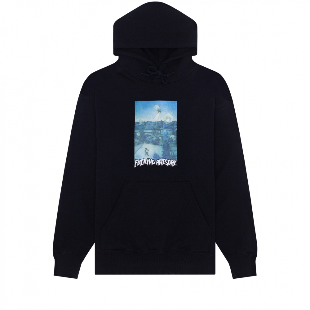 Fucking Awesome Helicopter Pullover Hooded Sweatshirt (Black)