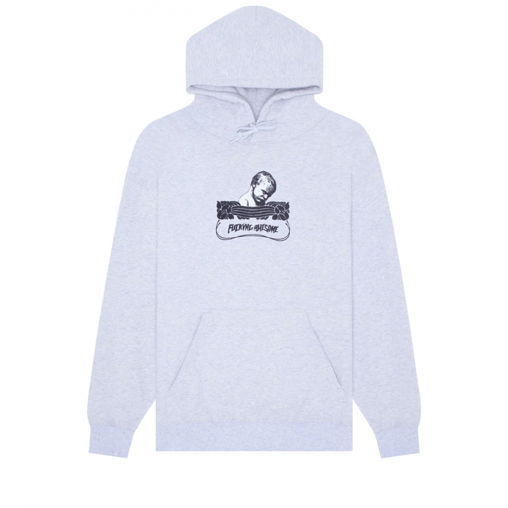 Fucking Awesome Ill-Tempered Pullover Hooded Sweatshirt (Heather Grey)