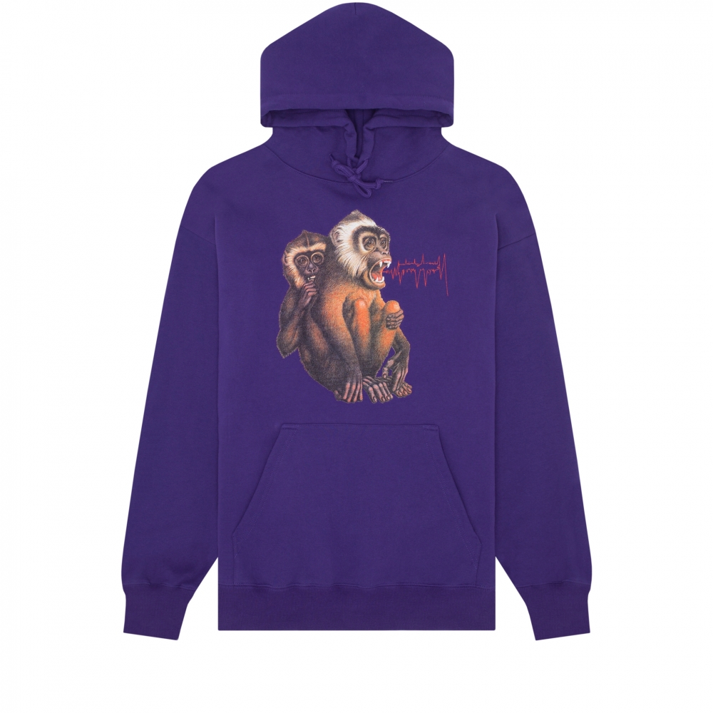 Fucking Awesome Monkey Radar Pullover Hooded Sweatshirt (Grape)