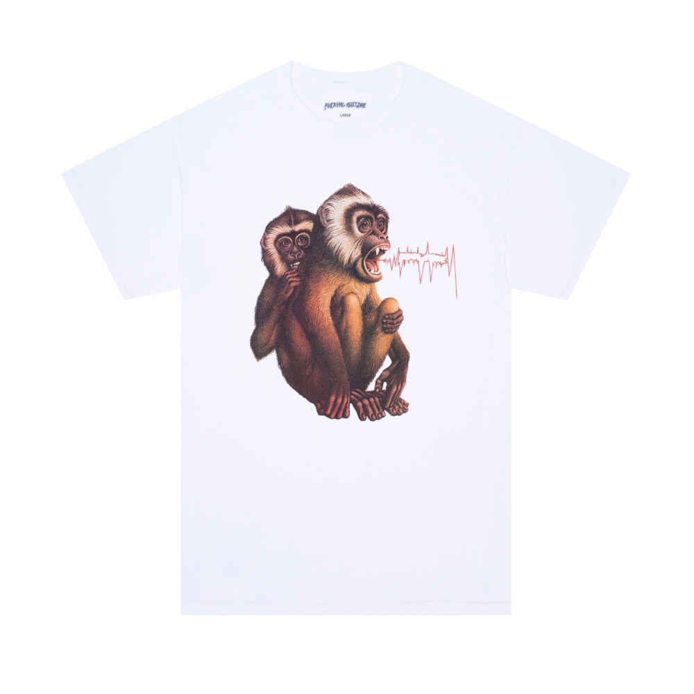 Fucking Awesome Monkey Radar T-Shirt (White)
